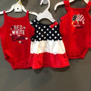 3 red,white,blue summer outfits